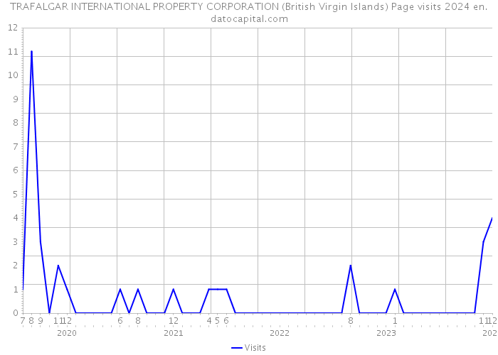 TRAFALGAR INTERNATIONAL PROPERTY CORPORATION (British Virgin Islands) Page visits 2024 
