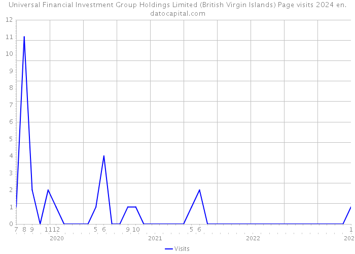 Universal Financial Investment Group Holdings Limited (British Virgin Islands) Page visits 2024 
