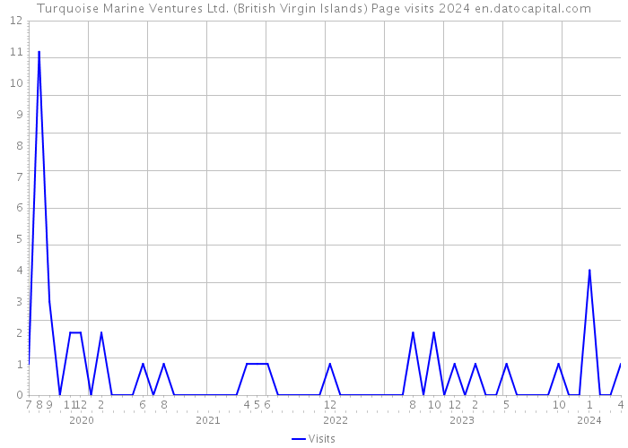 Turquoise Marine Ventures Ltd. (British Virgin Islands) Page visits 2024 