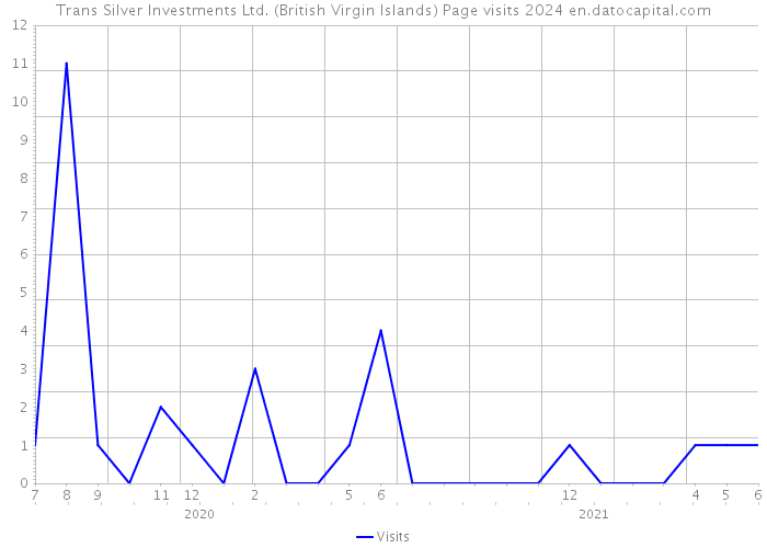 Trans Silver Investments Ltd. (British Virgin Islands) Page visits 2024 