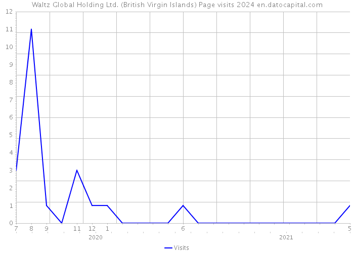 Waltz Global Holding Ltd. (British Virgin Islands) Page visits 2024 