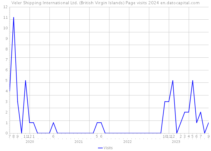 Veler Shipping International Ltd. (British Virgin Islands) Page visits 2024 