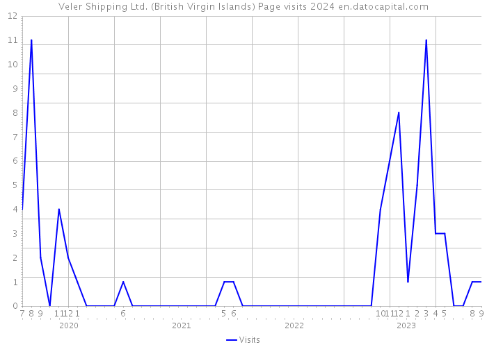 Veler Shipping Ltd. (British Virgin Islands) Page visits 2024 