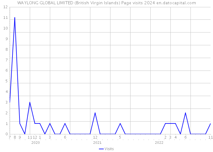 WAYLONG GLOBAL LIMITED (British Virgin Islands) Page visits 2024 