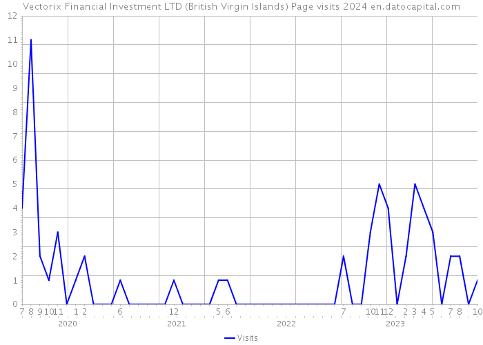 Vectorix Financial Investment LTD (British Virgin Islands) Page visits 2024 