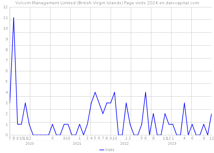 Volcom Management Limited (British Virgin Islands) Page visits 2024 
