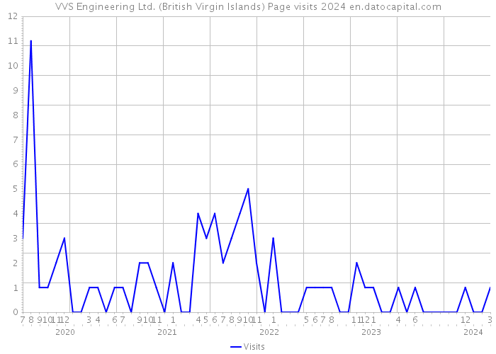 VVS Engineering Ltd. (British Virgin Islands) Page visits 2024 