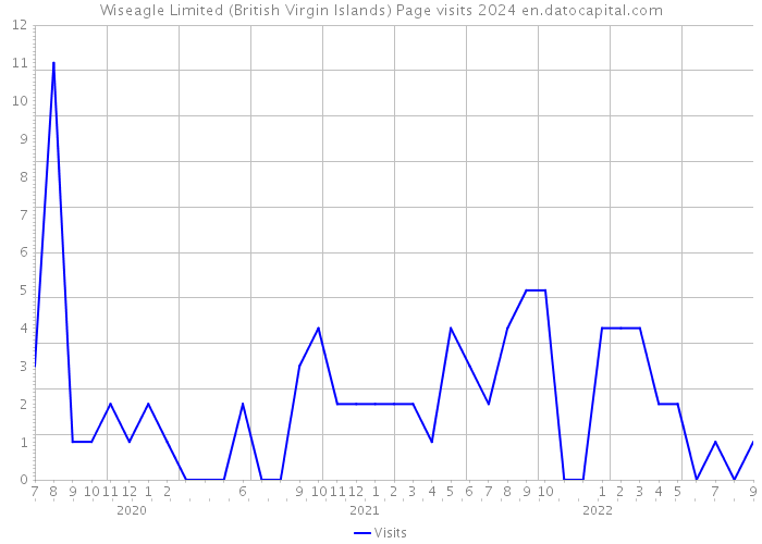 Wiseagle Limited (British Virgin Islands) Page visits 2024 