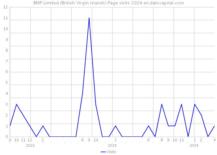 BMP Limited (British Virgin Islands) Page visits 2024 