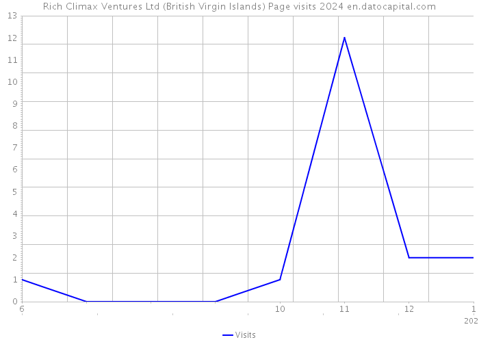 Rich Climax Ventures Ltd (British Virgin Islands) Page visits 2024 