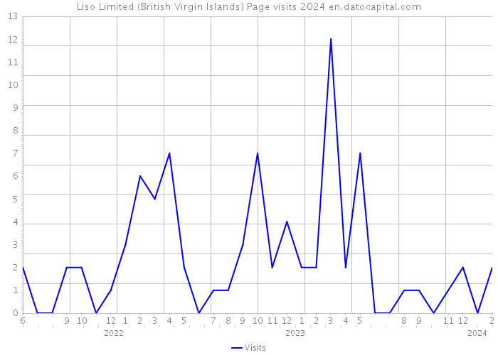 Liso Limited (British Virgin Islands) Page visits 2024 