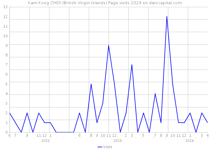 Kam Kong CHOI (British Virgin Islands) Page visits 2024 