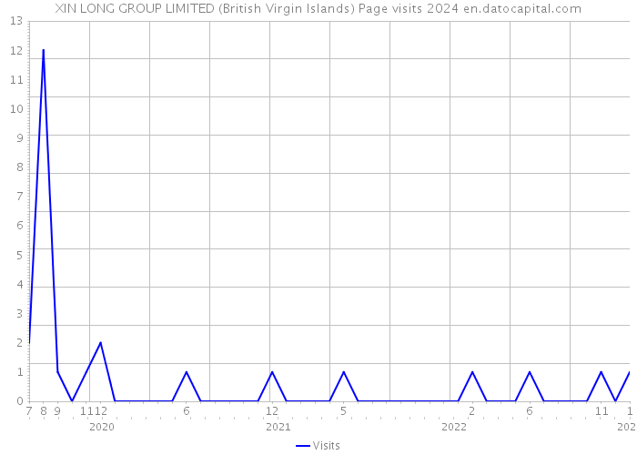 XIN LONG GROUP LIMITED (British Virgin Islands) Page visits 2024 