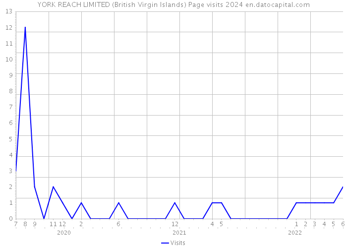 YORK REACH LIMITED (British Virgin Islands) Page visits 2024 