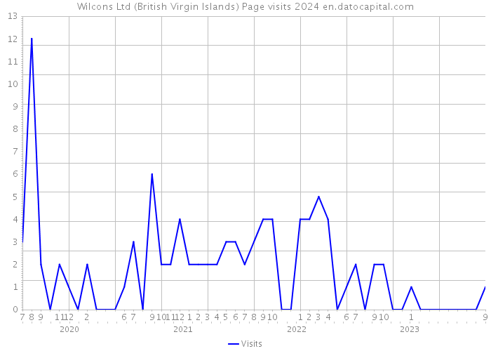 Wilcons Ltd (British Virgin Islands) Page visits 2024 