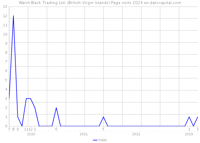 Warm Black Trading Ltd. (British Virgin Islands) Page visits 2024 