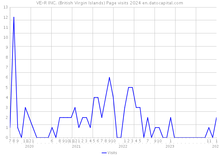 VE-R INC. (British Virgin Islands) Page visits 2024 