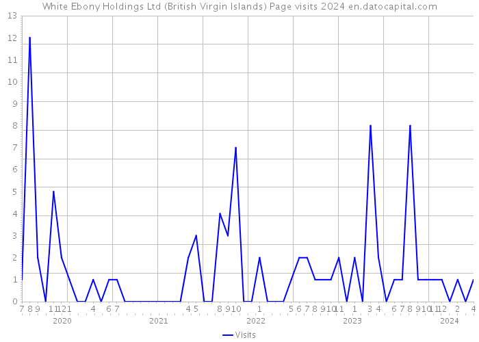 White Ebony Holdings Ltd (British Virgin Islands) Page visits 2024 