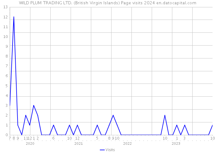 WILD PLUM TRADING LTD. (British Virgin Islands) Page visits 2024 