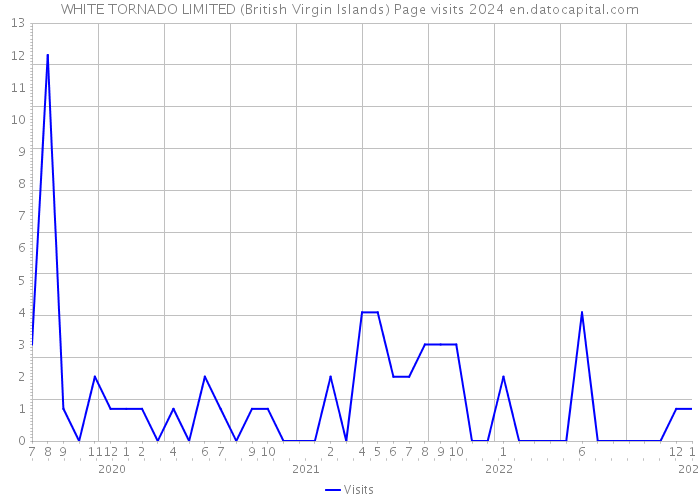 WHITE TORNADO LIMITED (British Virgin Islands) Page visits 2024 
