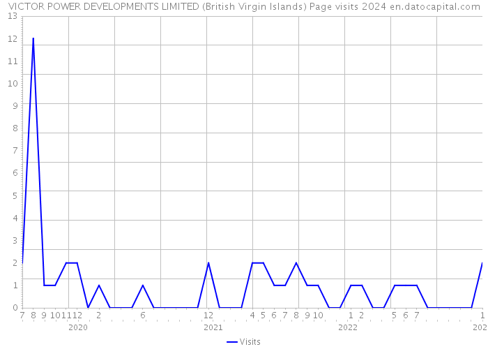 VICTOR POWER DEVELOPMENTS LIMITED (British Virgin Islands) Page visits 2024 