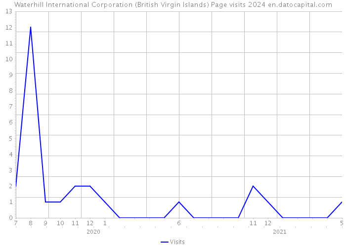 Waterhill International Corporation (British Virgin Islands) Page visits 2024 