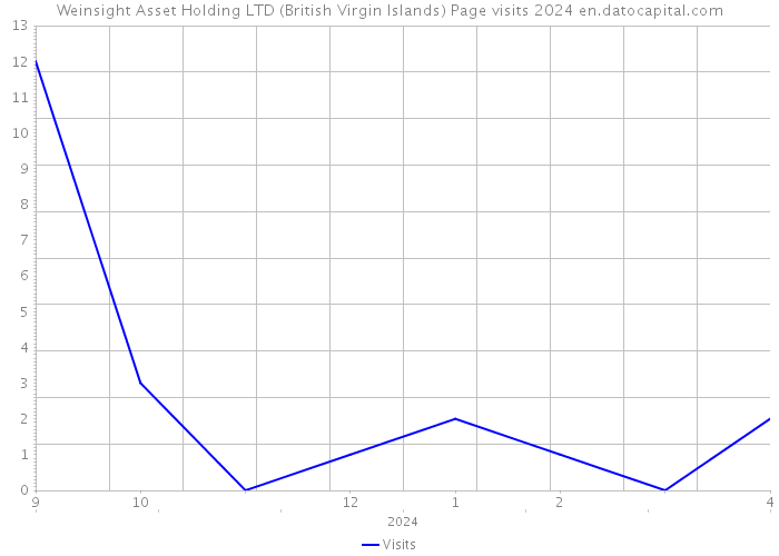 Weinsight Asset Holding LTD (British Virgin Islands) Page visits 2024 