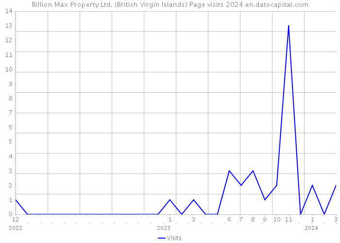 Billion Max Property Ltd. (British Virgin Islands) Page visits 2024 