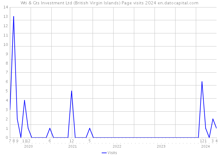 Wti & Gts Investment Ltd (British Virgin Islands) Page visits 2024 