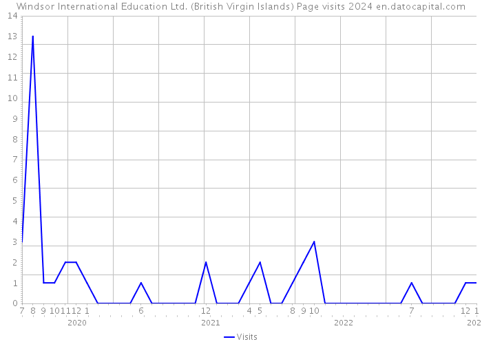 Windsor International Education Ltd. (British Virgin Islands) Page visits 2024 