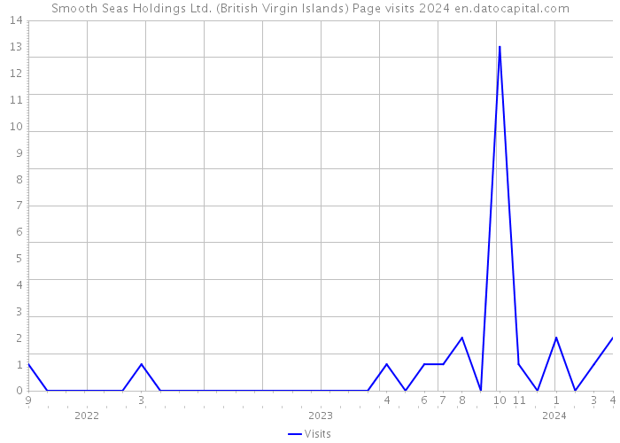 Smooth Seas Holdings Ltd. (British Virgin Islands) Page visits 2024 