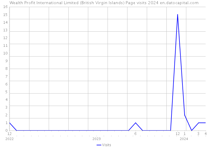 Wealth Profit International Limited (British Virgin Islands) Page visits 2024 