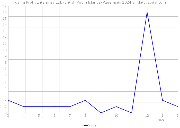 Rising Profit Enterprise Ltd. (British Virgin Islands) Page visits 2024 