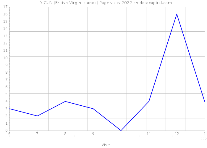 LI YICUN (British Virgin Islands) Page visits 2022 