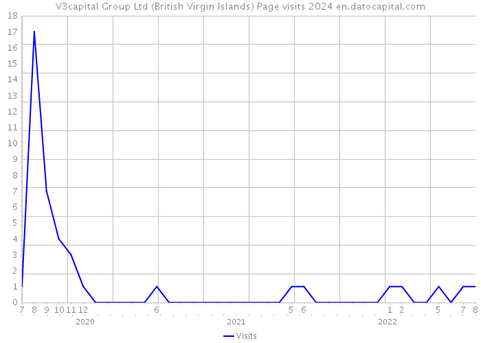 V3capital Group Ltd (British Virgin Islands) Page visits 2024 