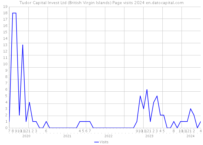 Tudor Capital Invest Ltd (British Virgin Islands) Page visits 2024 