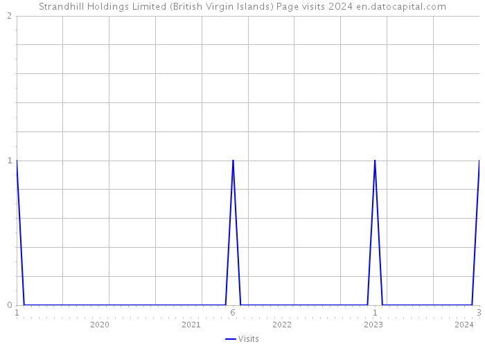 Strandhill Holdings Limited (British Virgin Islands) Page visits 2024 