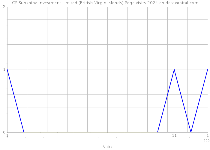 CS Sunshine Investment Limited (British Virgin Islands) Page visits 2024 