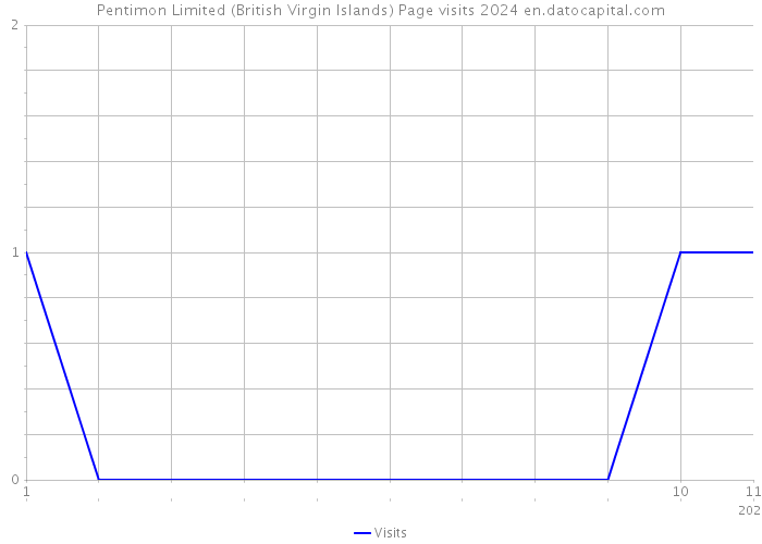 Pentimon Limited (British Virgin Islands) Page visits 2024 