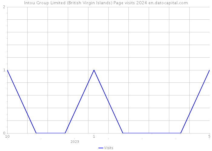 Intou Group Limited (British Virgin Islands) Page visits 2024 