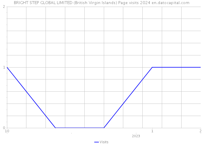 BRIGHT STEP GLOBAL LIMITED (British Virgin Islands) Page visits 2024 