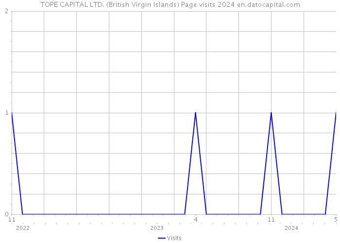 TOPE CAPITAL LTD. (British Virgin Islands) Page visits 2024 