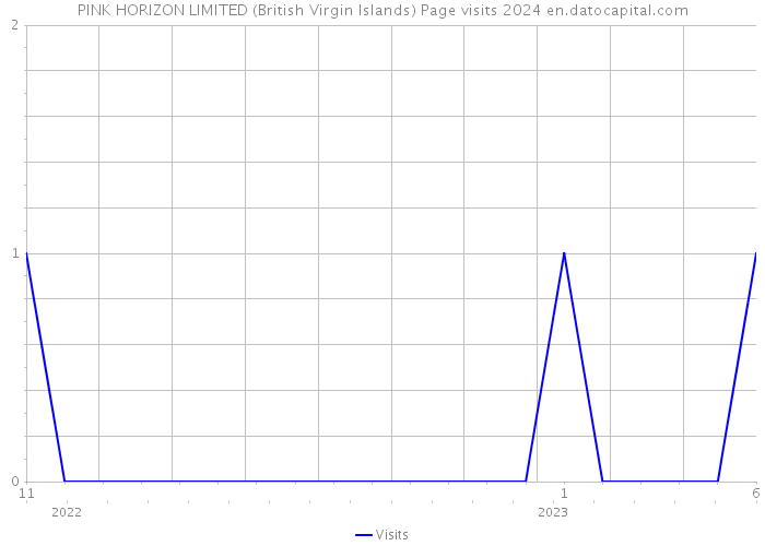 PINK HORIZON LIMITED (British Virgin Islands) Page visits 2024 