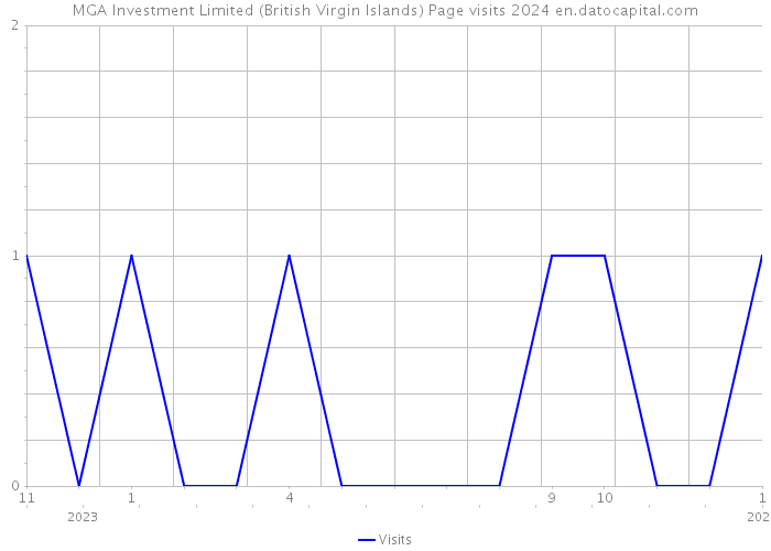 MGA Investment Limited (British Virgin Islands) Page visits 2024 