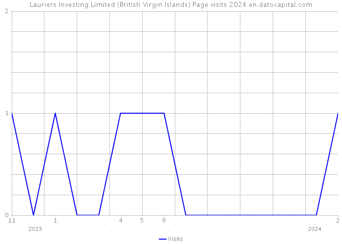 Lauriers Investing Limited (British Virgin Islands) Page visits 2024 