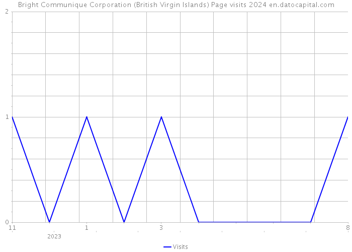 Bright Communique Corporation (British Virgin Islands) Page visits 2024 