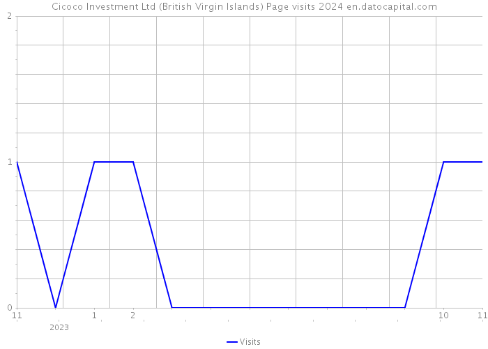 Cicoco Investment Ltd (British Virgin Islands) Page visits 2024 