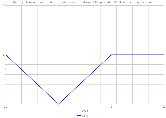 Rising Thames Corporation (British Virgin Islands) Page visits 2024 
