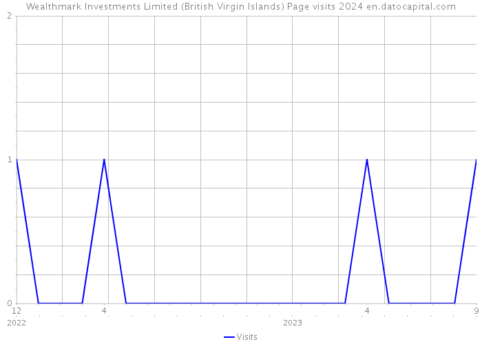 Wealthmark Investments Limited (British Virgin Islands) Page visits 2024 