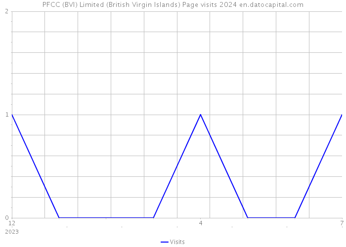 PFCC (BVI) Limited (British Virgin Islands) Page visits 2024 